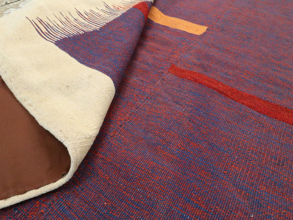 Modern Persian Flatweave, No.25623 - Staging