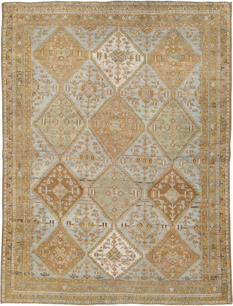 Vintage Persian Afshar Rug, No.25627 - Staging