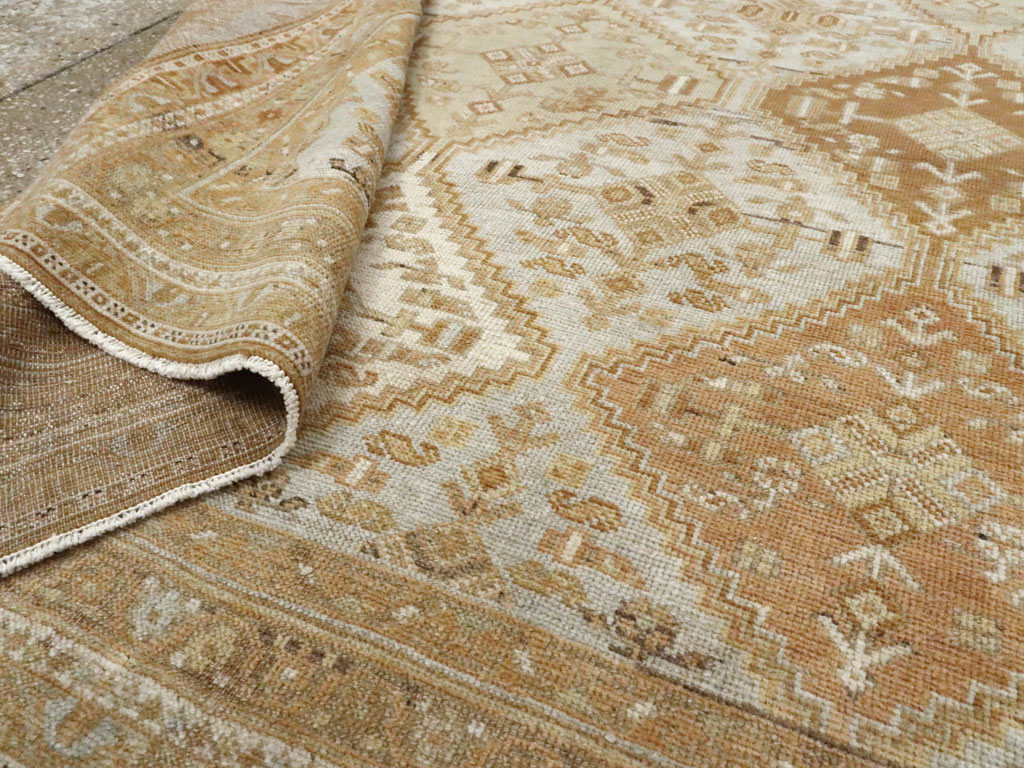 Vintage Persian Afshar Rug, No.25627 - Staging