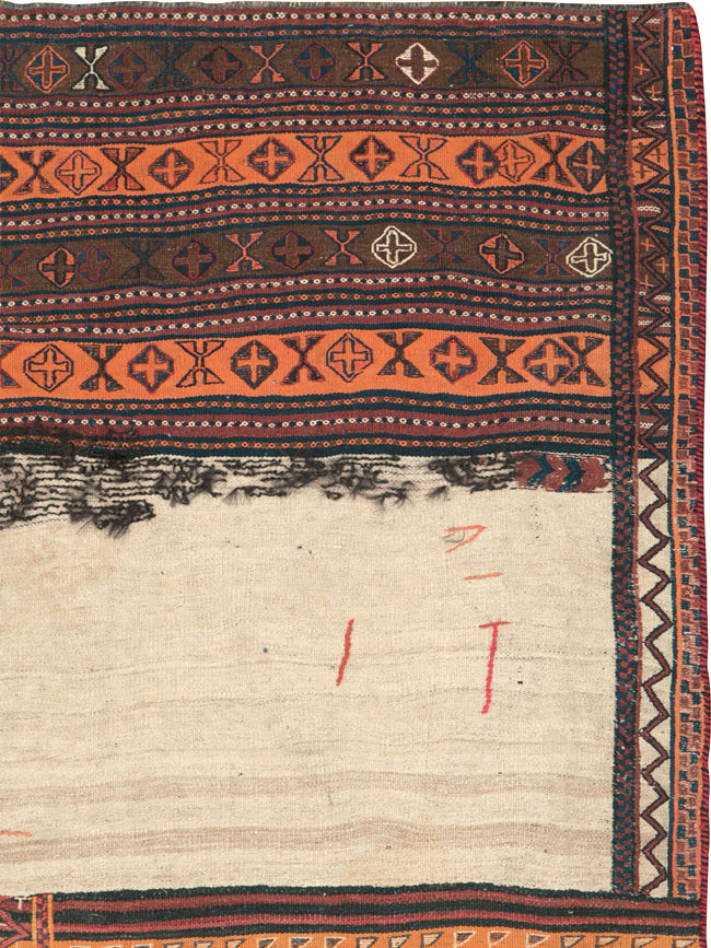 Vintage Persian Flatweave, No.25628 - Staging