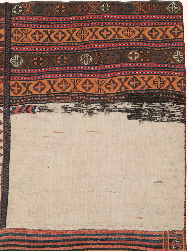 Vintage Persian Flatweave, No.25628 - Staging
