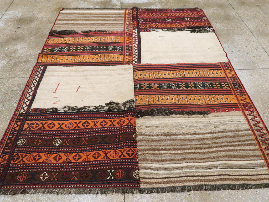 Vintage Persian Flatweave, No.25628 - Staging