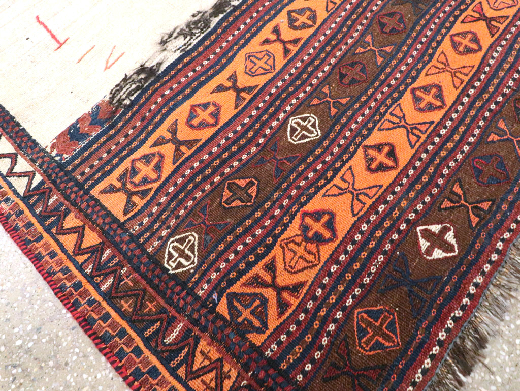 Vintage Persian Flatweave, No.25628 - Staging