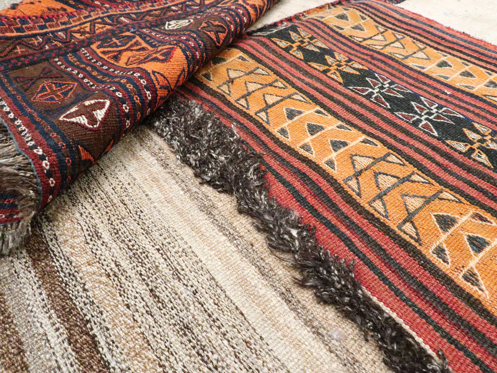 Vintage Persian Flatweave, No.25628 - Staging