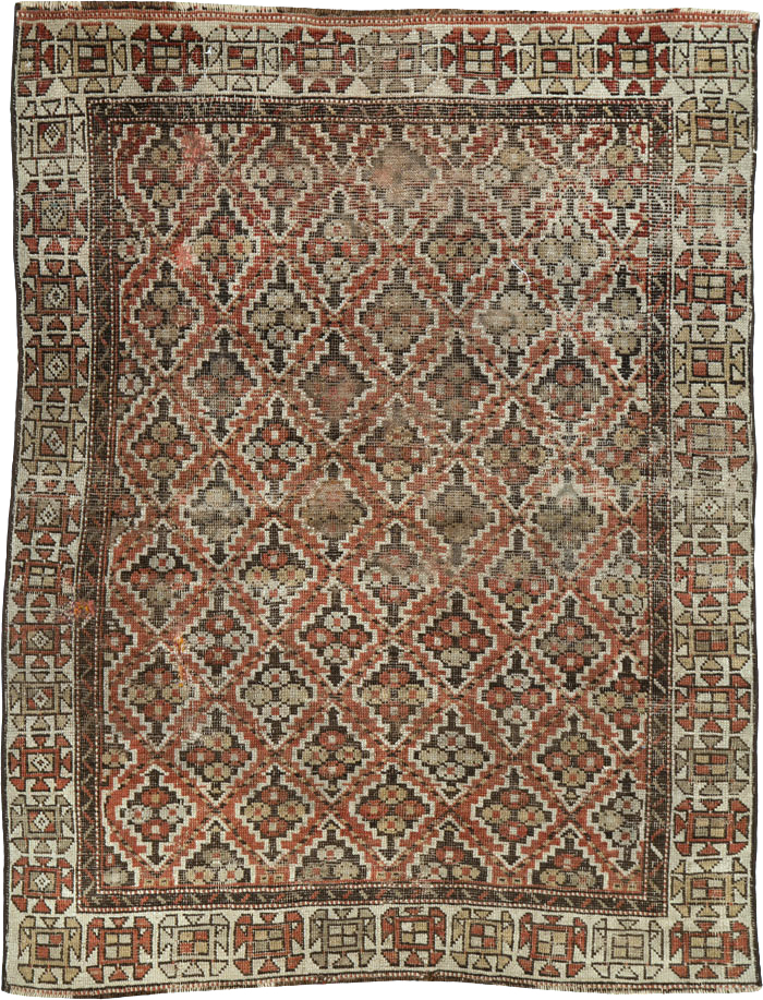 Antique Caucasian Kuba Rug, No.25655 - Staging