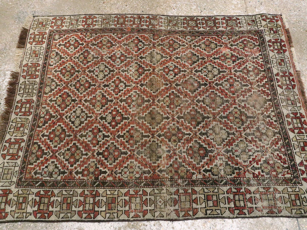Antique Caucasian Kuba Rug, No.25655 - Staging