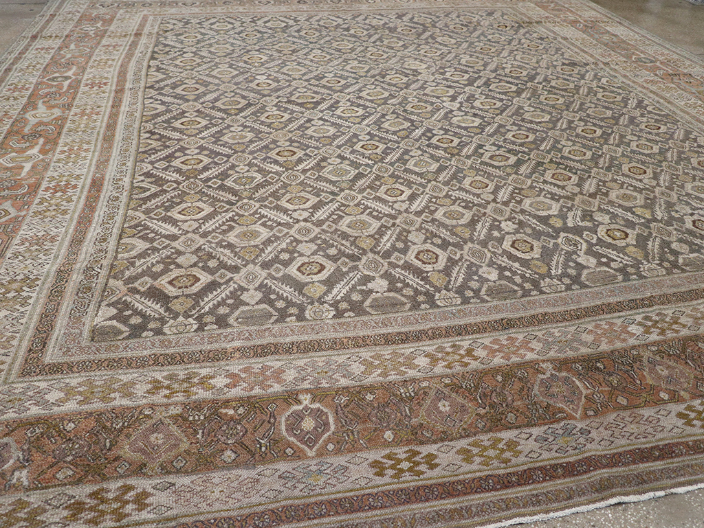 Antique Persian Bibikabad Large Square Carpet, No.25662 - Staging