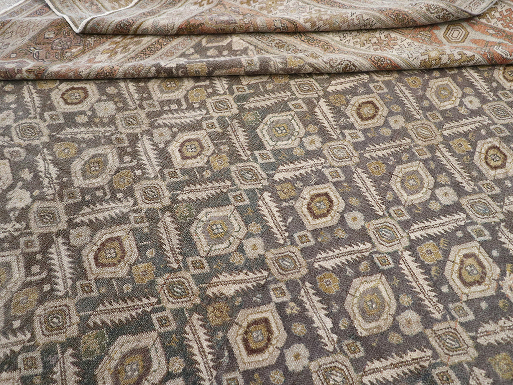 Antique Persian Bibikabad Large Square Carpet, No.25662 - Staging