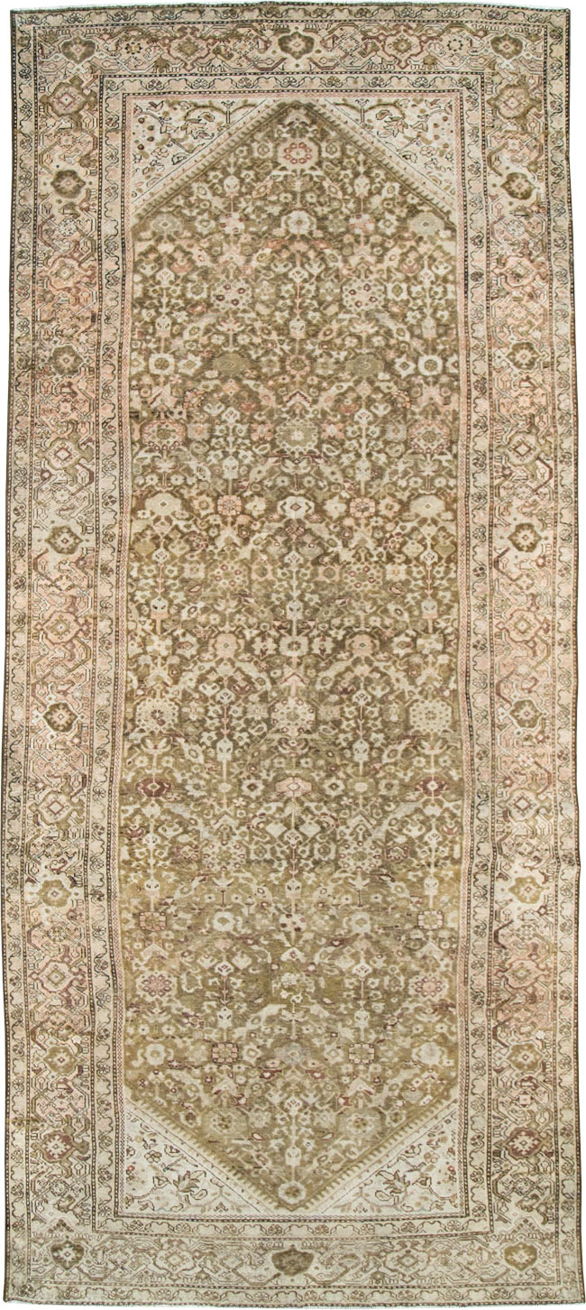 Antique Persian Malayer Gallery Carpet, No.25667 - Staging