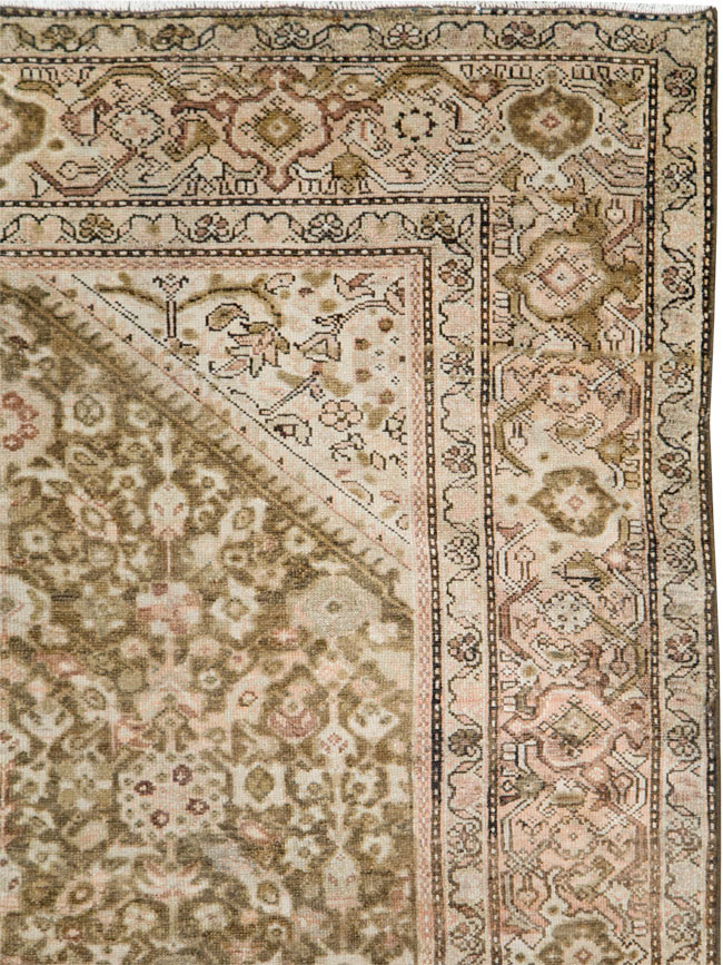 Antique Persian Malayer Gallery Carpet, No.25667 - Staging