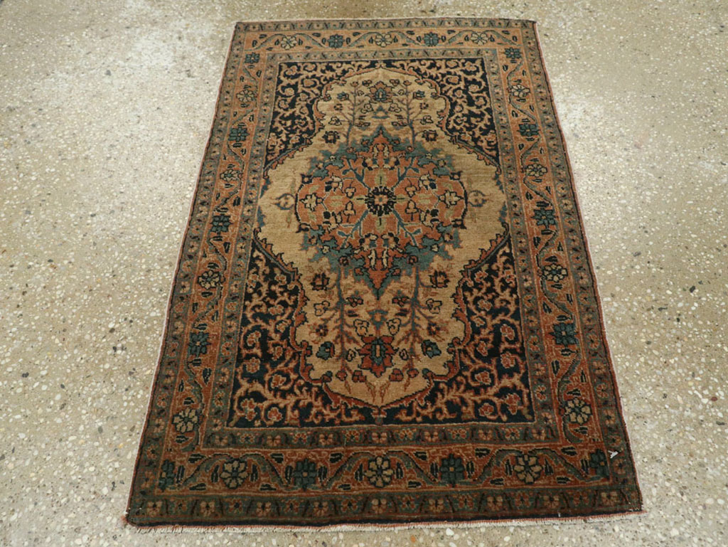 Antique Persian Tabriz Hagi Jalili Rug, No.25684 - Staging