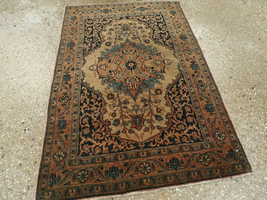 Antique Persian Tabriz Hagi Jalili Rug, No.25684 - Staging