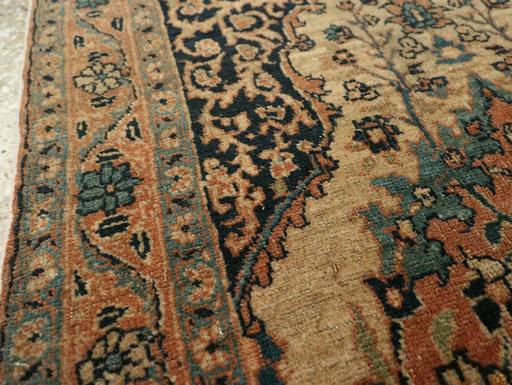Antique Persian Tabriz Hagi Jalili Rug, No.25684 - Staging