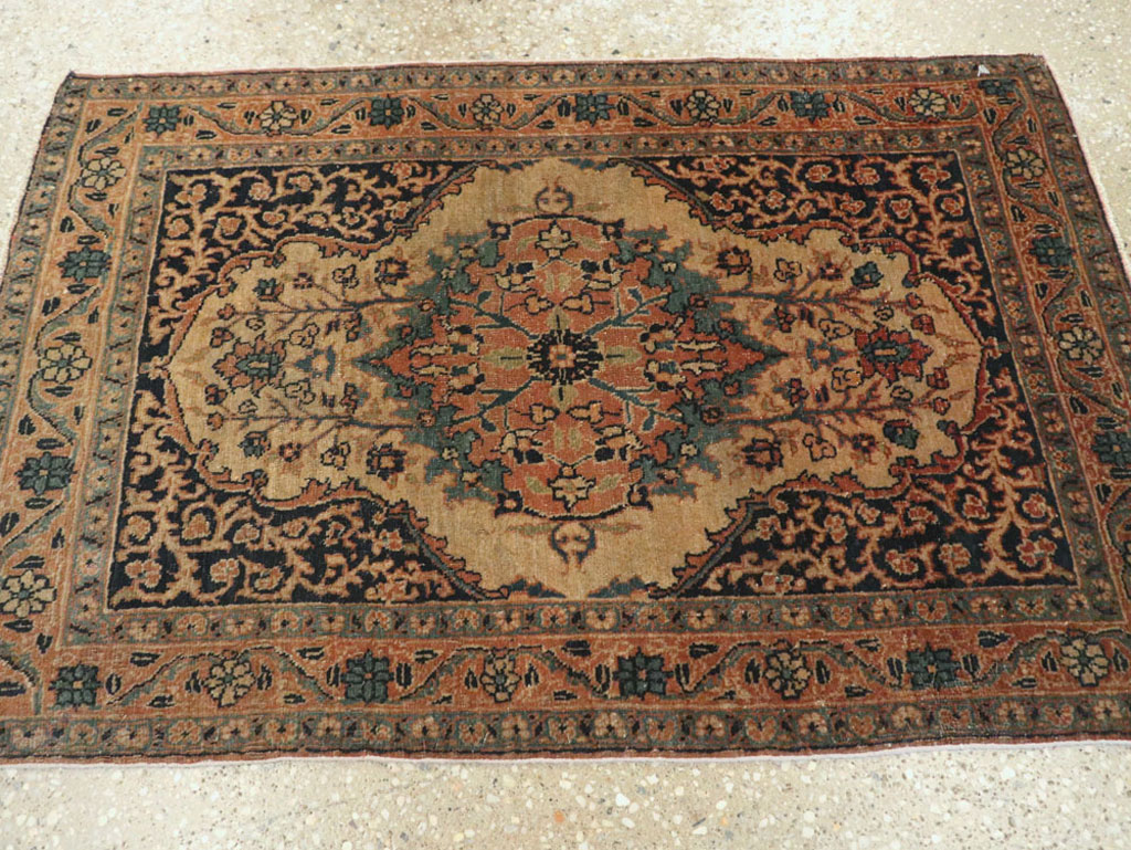 Antique Persian Tabriz Hagi Jalili Rug, No.25684 - Staging