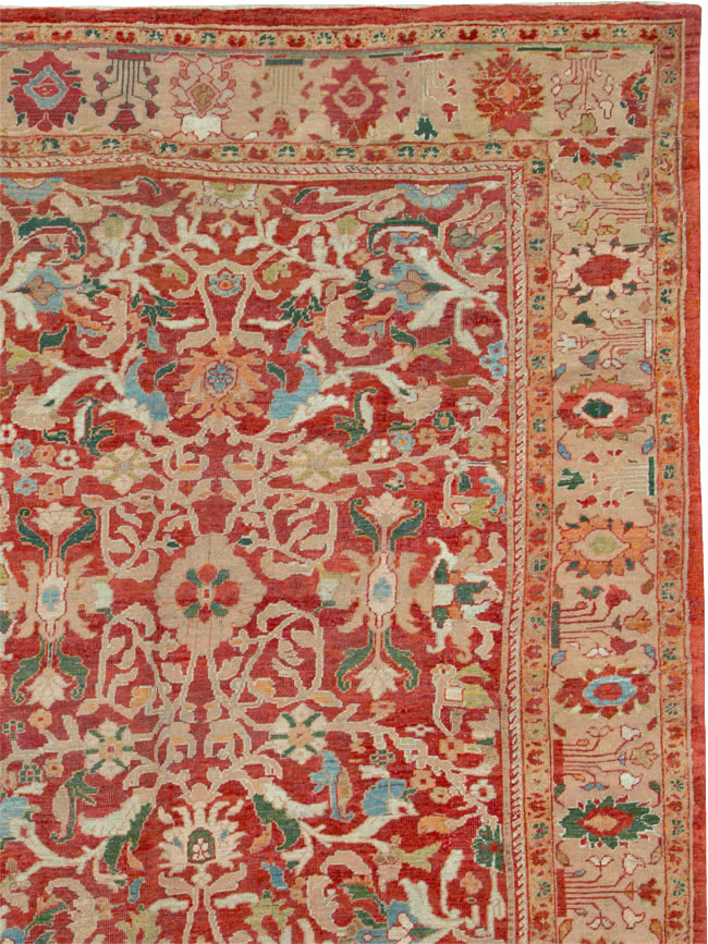Antique Persian Mahal Carpet, No.25685 - Staging