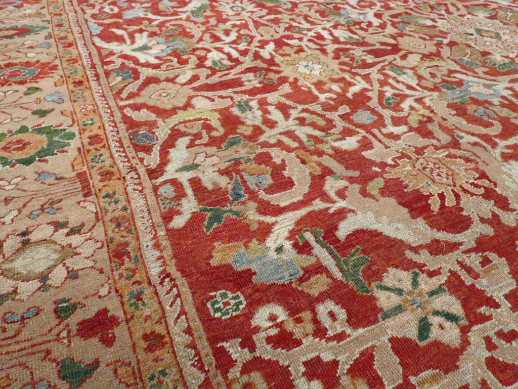 Antique Persian Mahal Carpet, No.25685 - Staging