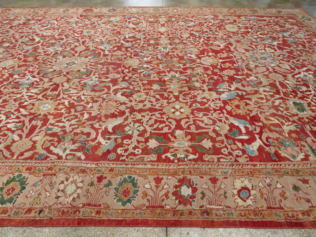 Antique Persian Mahal Carpet, No.25685 - Staging