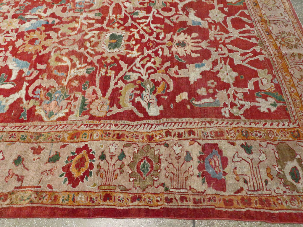 Antique Persian Mahal Carpet, No.25685 - Staging