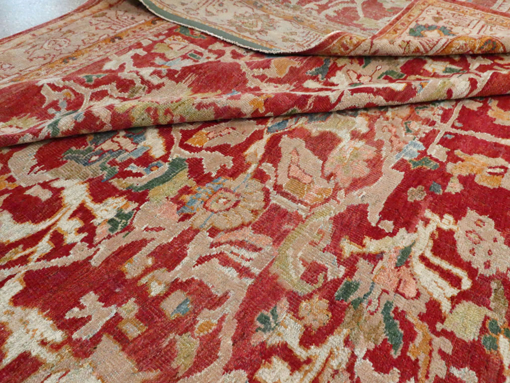 Antique Persian Mahal Carpet, No.25685 - Staging