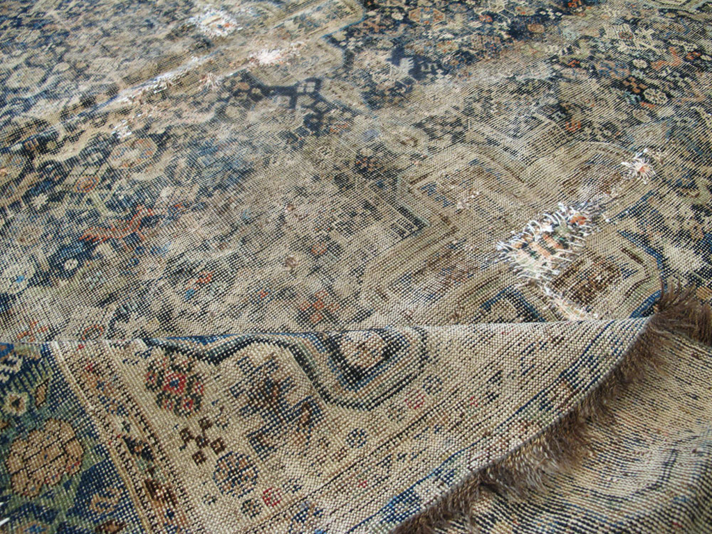 Antique Persian Afshar Rug, No.25690 - Staging