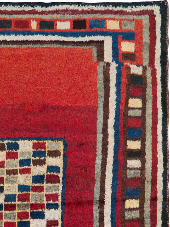 Vintage Persian Gabbeh Rug, No.25694 - Staging