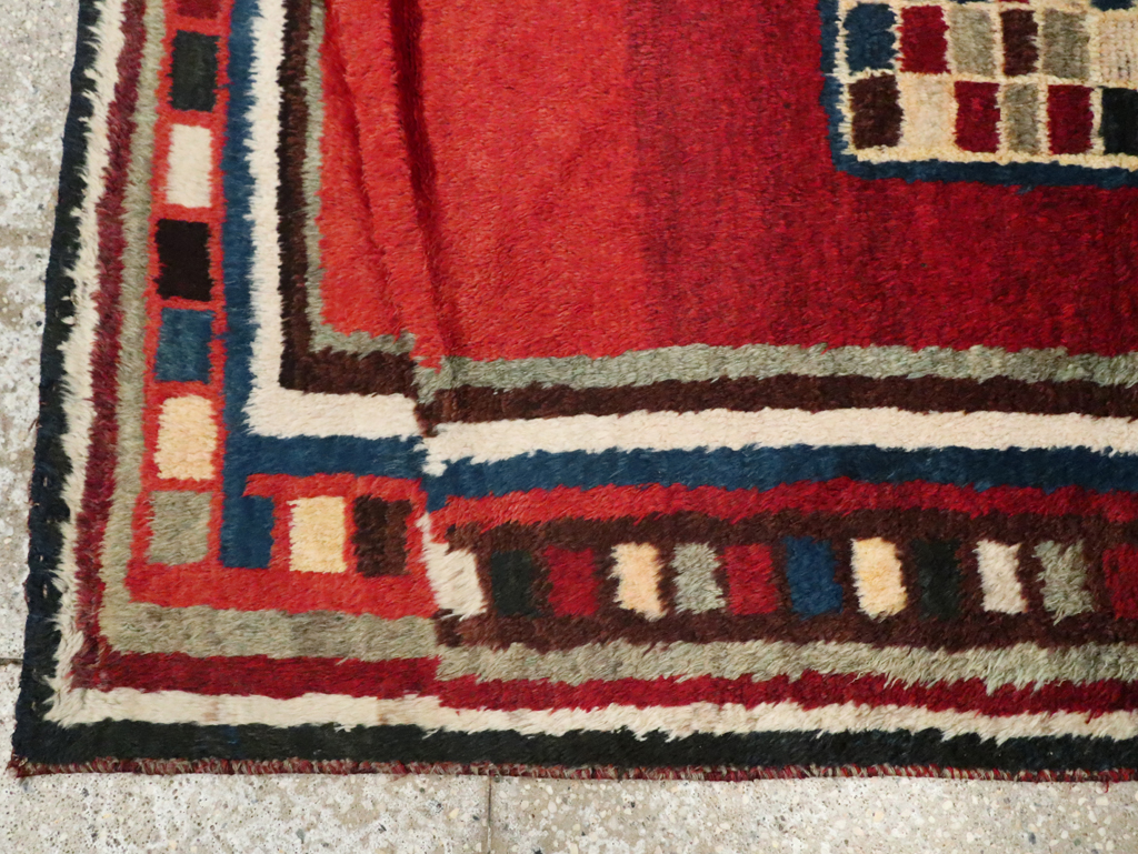 Vintage Persian Gabbeh Rug, No.25694 - Staging