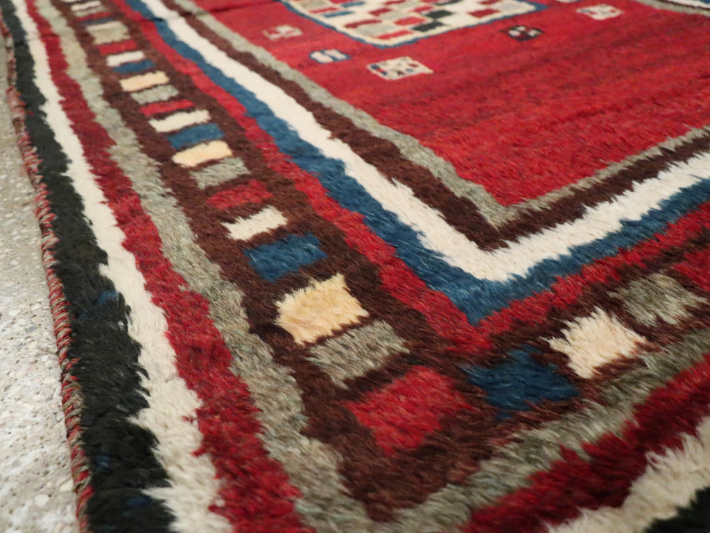 Vintage Persian Gabbeh Rug, No.25694 - Staging
