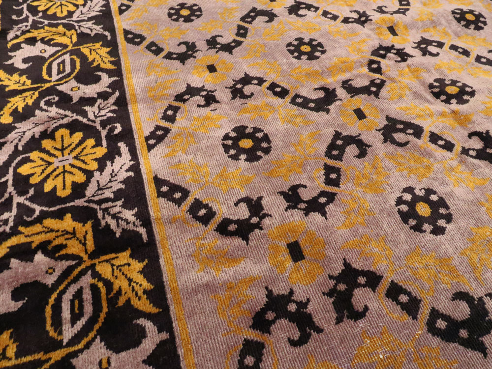 Vintage Chinese Art Deco Carpet, No.25716 - Staging