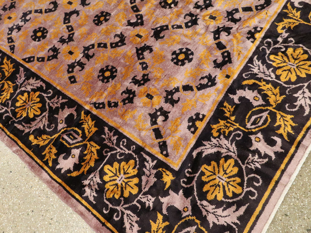 Vintage Chinese Art Deco Carpet, No.25716 - Staging