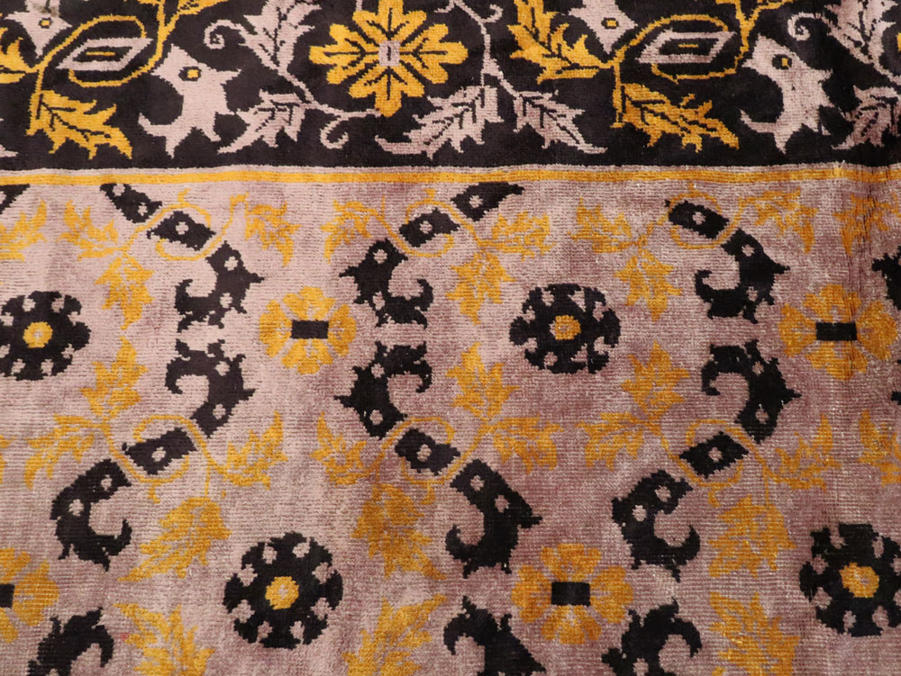 Vintage Chinese Art Deco Carpet, No.25716 - Staging