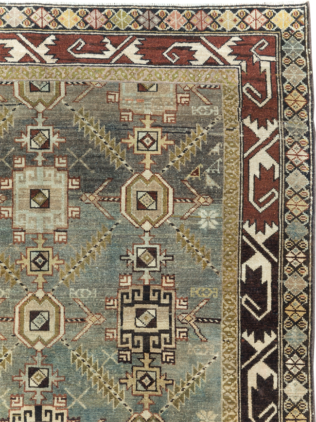 Vintage Persian Malayer Rug, No.25723 - Staging