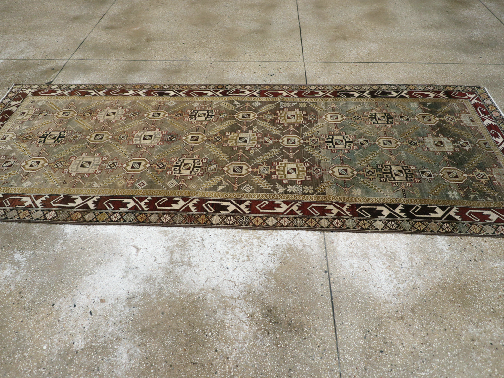 Vintage Persian Malayer Rug, No.25723 - Staging