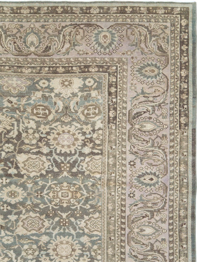 Vintage Persian Malayer Room Size Carpet, No.25731 - Staging