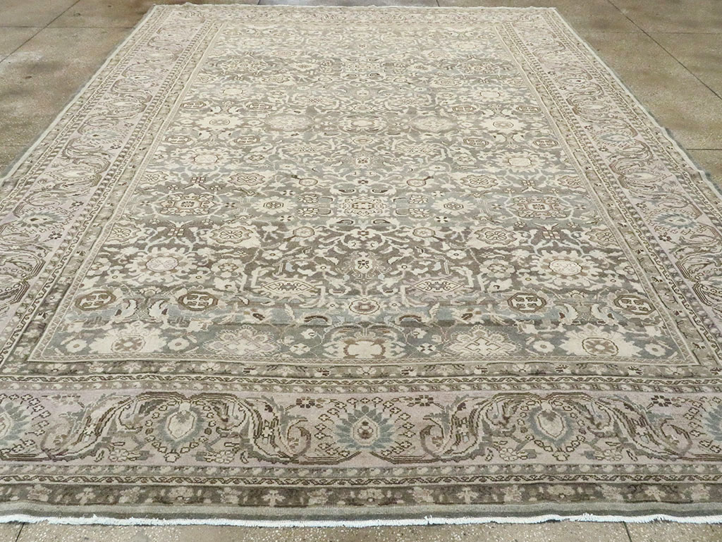 Vintage Persian Malayer Room Size Carpet, No.25731 - Staging