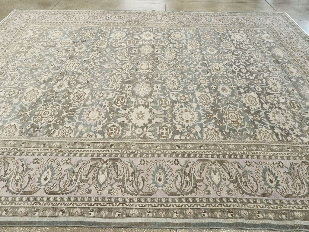 Vintage Persian Malayer Room Size Carpet, No.25731 - Staging