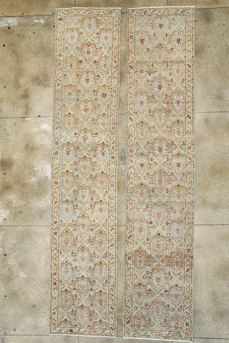 Vintage Persian Malayer Runner (Pair: 1 of 2), No.25734 - Staging
