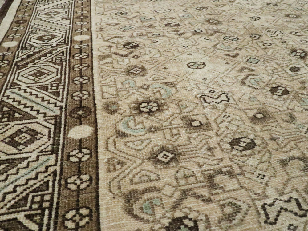 Vintage Persian Malayer Wide Gallery Runner, No.25739 - Staging