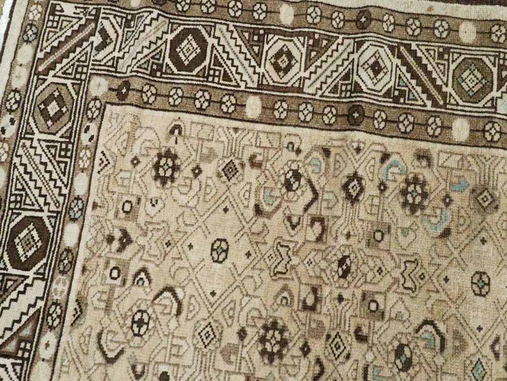 Vintage Persian Malayer Wide Gallery Runner, No.25739 - Staging