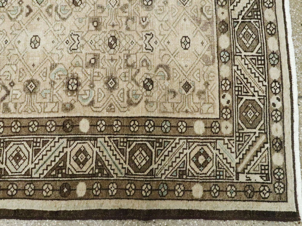 Vintage Persian Malayer Wide Gallery Runner, No.25739 - Staging