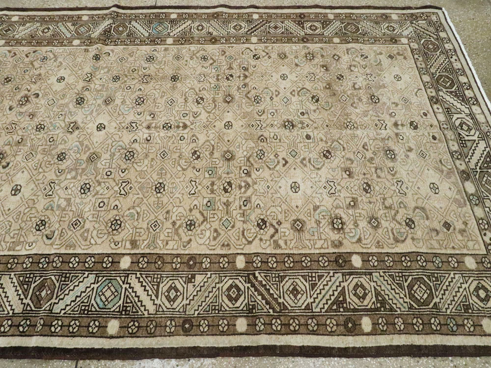 Vintage Persian Malayer Wide Gallery Runner, No.25739 - Staging