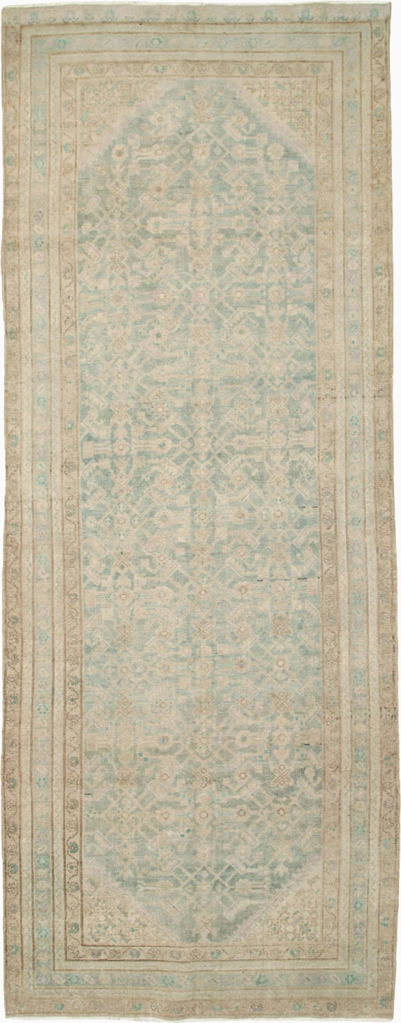 Vintage Persian Malayer Gallery Carpet (Pair: 1 of 2), No.25743 - Staging