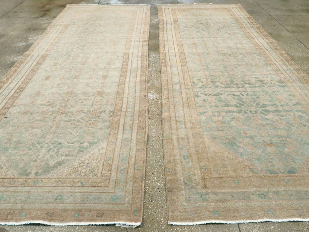 Vintage Persian Malayer Gallery Carpet (Pair: 1 of 2), No.25743 - Staging