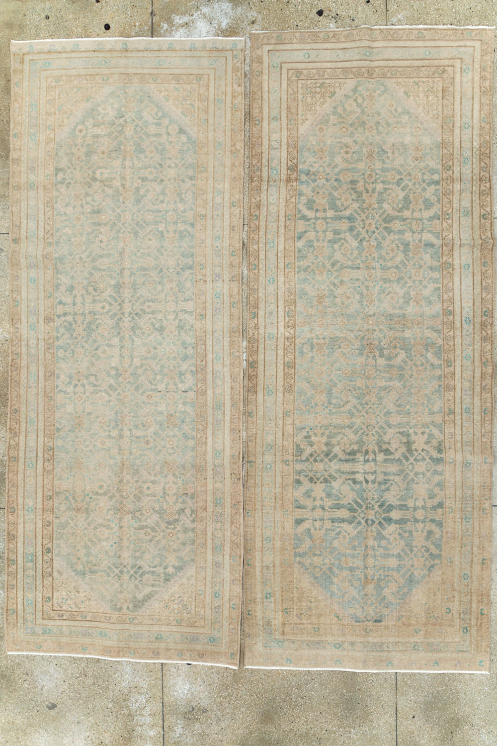 Vintage Persian Malayer Gallery Carpet (Pair: 1 of 2), No.25743 - Staging