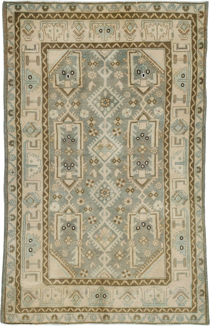 Vintage Persian Malayer Rug, No.25745 - Staging