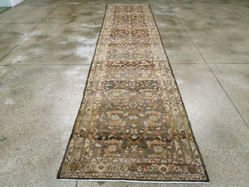 Vintage Persian Malayer Runner (Pair: 1 of 2), No.25747 - Staging