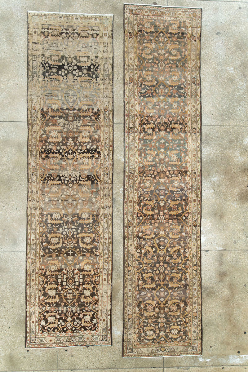 Vintage Persian Malayer Runner (Pair: 1 of 2), No.25747 - Staging