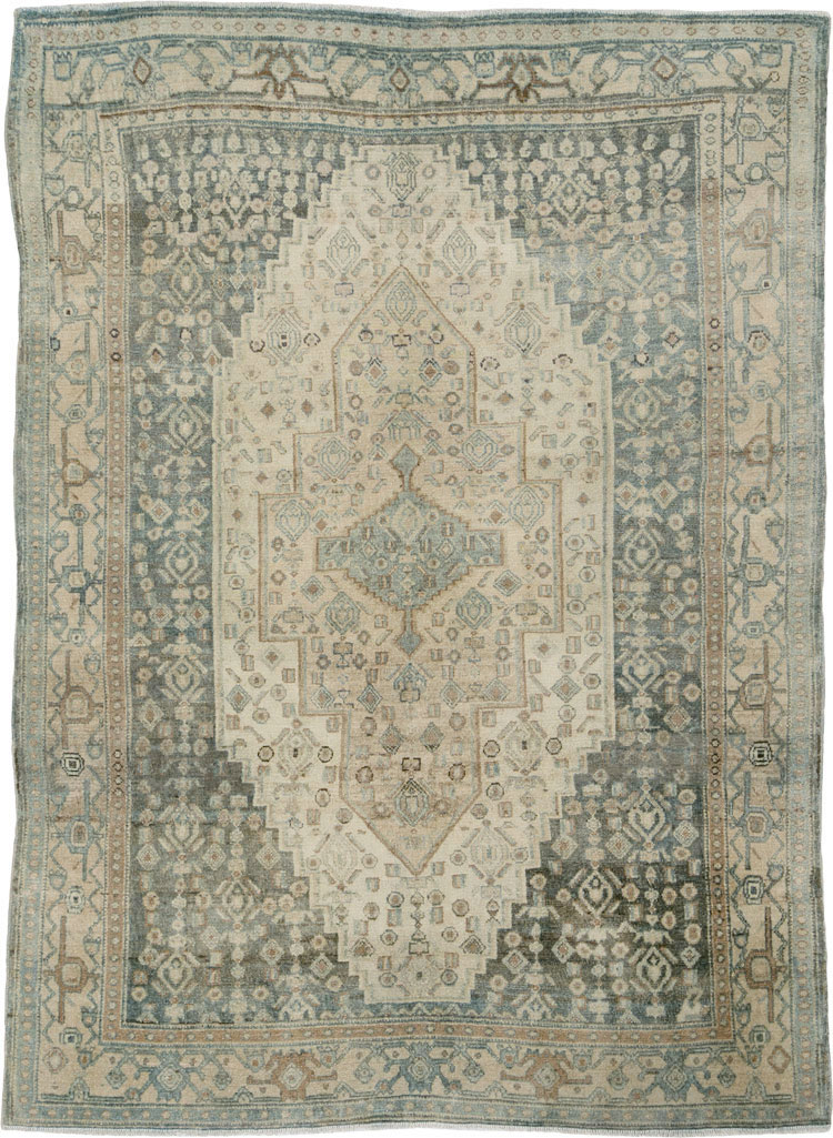 Vintage Persian Malayer Rug (Pair: 1 of 2), No.25751 - Staging