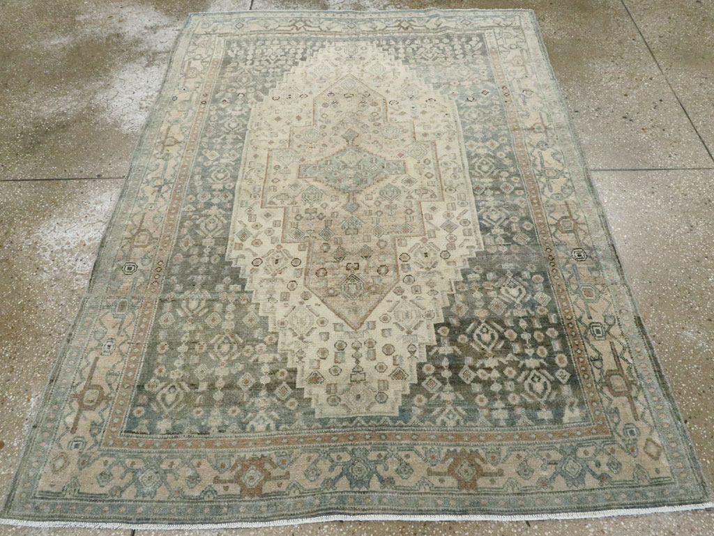 Vintage Persian Malayer Rug (Pair: 1 of 2), No.25751 - Staging