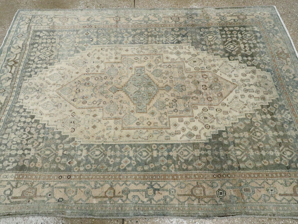 Vintage Persian Malayer Rug (Pair: 1 of 2), No.25751 - Staging