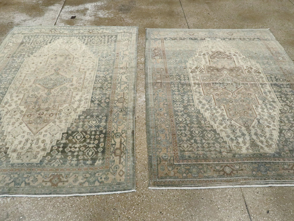 Vintage Persian Malayer Rug (Pair: 1 of 2), No.25751 - Staging